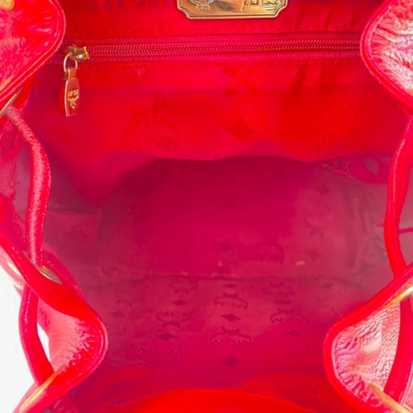AUTHENTIC MCM Red Backpack - Picture 8 of 12